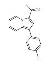 1-[1-(4-chloro-phenyl)-indolizin-3-yl]-ethanone结构式