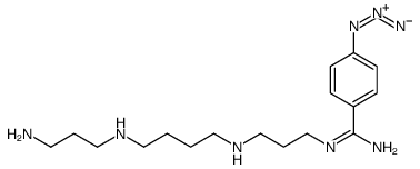 N(1)-(azidobenzamidino)spermine structure