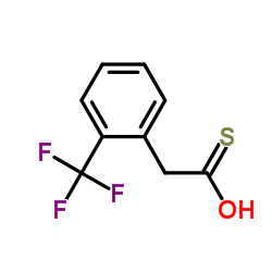 [2-(Trifluoromethyl)phenyl]ethanethioic S-acid Structure