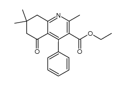 2,7,7-trimethyl-5-oxo-4-phenyl-5,6,7,8-tetrahydro-quinoline-3-carboxylic acid ethyl ester Structure