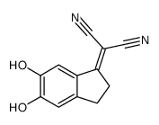 2-(5,6-dihydroxy-2,3-dihydroinden-1-ylidene)propanedinitrile结构式