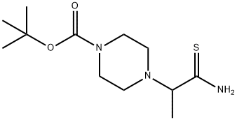 tert-butyl 4-(1-carbamothioylethyl)piperazine-1-carboxylate结构式