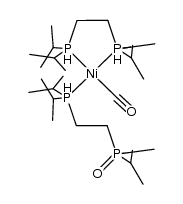 [(1,2-bis(diisopropylphosphino)ethane)Ni(CO)(dippe=O)] Structure