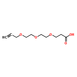 Propargyl-PEG3-acid structure