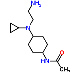 N-{4-[(2-Aminoethyl)(cyclopropyl)amino]cyclohexyl}acetamide Structure