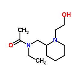 N-Ethyl-N-{[1-(2-hydroxyethyl)-2-piperidinyl]methyl}acetamide Structure