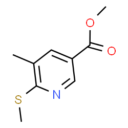 5-Methyl-6-methylsulfanyl-nicotinic acid methyl ester structure