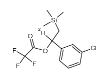 1-(3-chlorophenyl)-2-(trimethylsilyl)ethyl-1-d2,2,2-trifluoroacetate Structure