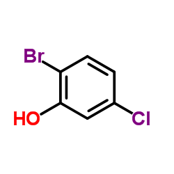 2-Bromo-5-chlorophenol structure