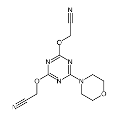 2-[[4-(cyanomethoxy)-6-morpholin-4-yl-1,3,5-triazin-2-yl]oxy]acetonitrile Structure