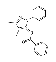 N-Benzoyl-2-phenyl-4,5-dimethyl-1,2,3-triazol-1-imine Structure