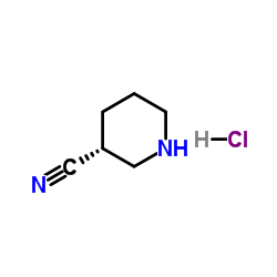 (3R)-哌啶-3-甲腈盐酸盐结构式