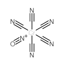 Tripotassium pentacyanonitrosylchromate (3-) structure