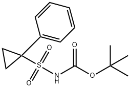 tert-butyl 1-phenylcyclopropylsulfonylcarbaMate structure