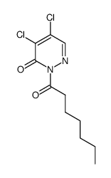 4,5-dichloro-2-heptanoylpyridazin-3(2H)-one结构式