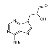 (S)-3-(6-Amino-purin-9-yl)-2-hydroxy-propionaldehyde结构式