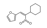 2-((Z)-2-Cyclohexyl-2-nitro-vinyl)-furan结构式