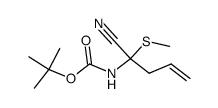 2--2-(methylthio)pent-4-ene-1-nitrile Structure