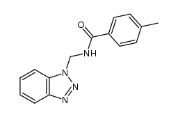 N-(Benzotriazol-1-ylmethyl)-4-methylbenzamide结构式
