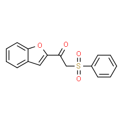 1-(1-Benzofuran-2-yl)-2-(phenylsulfonyl)ethanone structure