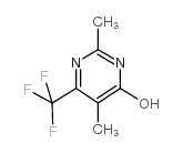 2,5-DIMETHYL-6-TRIFLUOROMETHYL-PYRIMIDIN-4-OL结构式