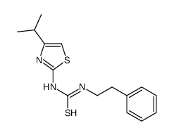 1-(2-phenylethyl)-3-(4-propan-2-yl-1,3-thiazol-2-yl)thiourea结构式