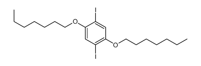 1,4-DIIODO-2,5-BIS(HEPTYLOXY)BENZENE structure