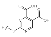 2-甲硫基-4,5-嘧啶二甲酸结构式