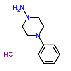 4-Phenyl-1-piperazinamine hydrochloride (1:1)结构式