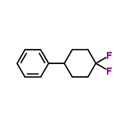 (4,4-Difluorocyclohexyl)benzene结构式