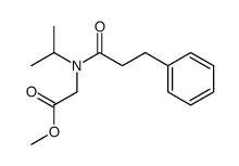 N-2-propyl-N-[(3-phenyl)propionyl]glycine methyl ester结构式