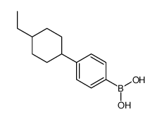 (4-(反式-4-乙基环己基)苯基)硼酸结构式