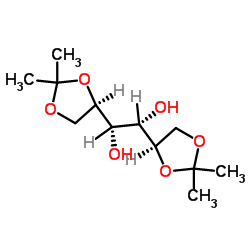 1,2:5,6-Bis-O-(1-methylethylidene)-D-mannitol Structure