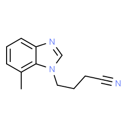 1H-Benzimidazole-1-butanenitrile,7-methyl-(9CI) structure