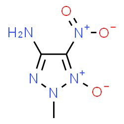 2H-1,2,3-Triazol-4-amine,2-methyl-5-nitro-,1-oxide structure
