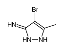 5-氨基-4-溴-3-甲基-1H-吡唑结构式