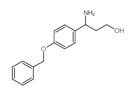 3-(4-苄氧基苯基)-dl-beta-丙氨醇结构式