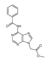 methyl 2-(6-benzamido-9H-purin-9-yl)acetate Structure