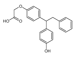 2-[4-[1-(4-hydroxyphenyl)-2-phenylethyl]phenoxy]acetic acid结构式