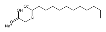 sodium,2-(dodecanoylamino)acetate结构式