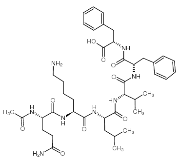 Acetyl-Amyloid β-Protein (15-20) amide trifluoroacetate salt structure