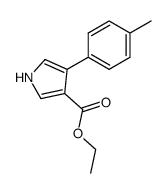 4-(4-METHYLPHENYL)-1H-PYRROLE-3-CARBOXYLIC ACIDETHYL ESTER结构式