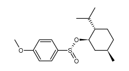 (1R,2S,5R)-(-)-menthyl (S)-4-methoxyphenylsulfinate结构式