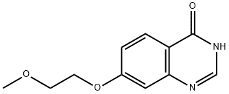 7-(2-甲氧基乙氧基)喹唑啉-4(1H)-酮结构式