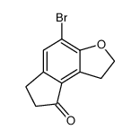 4-bromo-1,2,6,7-tetrahydro-8H-indeno[5,4-b]furan-8-one Structure