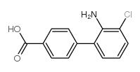 4-(2-Amino-3-chlorophenyl)benzoic acid结构式