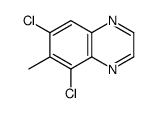 5,7-dichloro-6-methylquinoxaline结构式