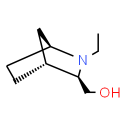 2-Azabicyclo[2.2.1]heptane-3-methanol,2-ethyl-,(1S-exo)-(9CI) Structure