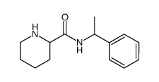 N-(1-phenylethyl)piperidine-2-carboxamide结构式