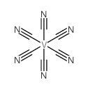 Vanadate(3-),hexakis(cyano-C)-, tripotassium, (OC-6-11)- (9CI) structure